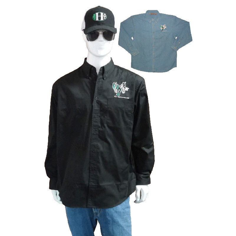 SHIRT - LONG SLEEVE, BLACK