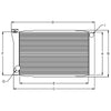 RADIATOR, 19X26 FORD NO FILLER