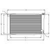 RADIATOR, 16X27-1/2 CHEVY