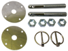 HOOD PIN KIT, STEEL - 2 PINS