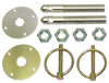 HOOD PIN KIT, ALUMINUM - 2 PINS